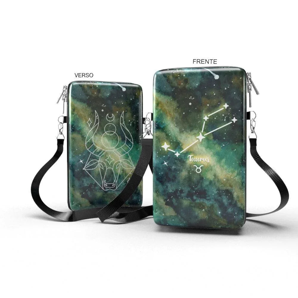Shoulder Bag P Vertical - Signos Zodíaco Touro - Bolsa Pochete Slim Kameleon - Kameleon Bags