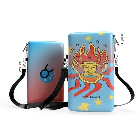 Shoulder Bag P Vertical - Signos Zodíaco Touro - Bolsa Pochete Slim Kameleon - Kameleon Bags
