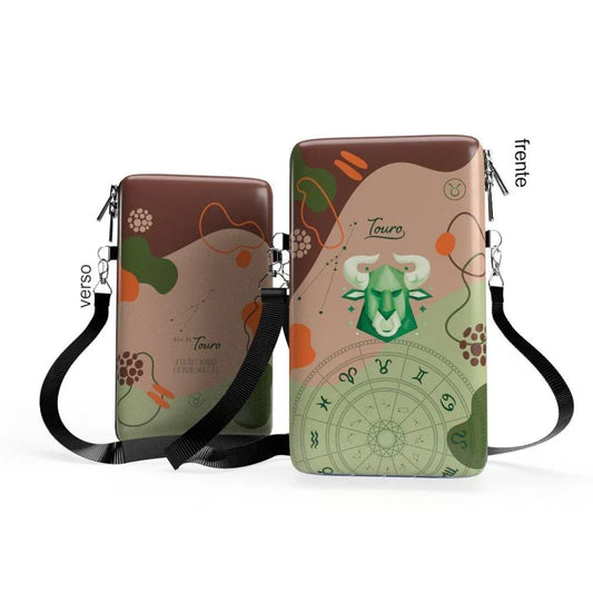 Shoulder Bag P Vertical - Signos Zodíaco Touro - Bolsa Pochete Slim Kameleon - Kameleon Bags