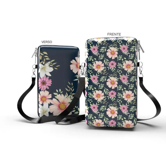 Shoulder Bag P Vertical - Flores - Bolsa Pochete Slim - Kameleon - Kameleon Bags