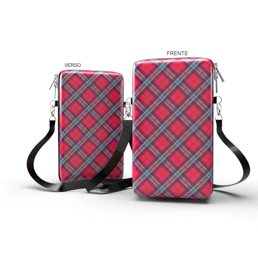 Shoulder Bag P Vertical - Xadrez - Bolsa Pochete Slim - Kameleon Bags