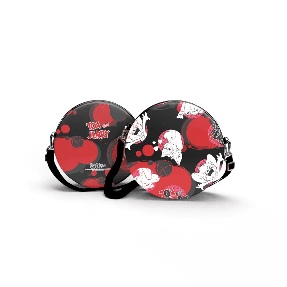 Bolsa Shoulder Bag Tom and Jerry Redonda - Pochete Slim Kameleon - Kameleon Bags