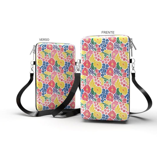 Shoulder Bag P Vertical - Flores - Bolsa Pochete Slim - Kameleon - Kameleon Bags