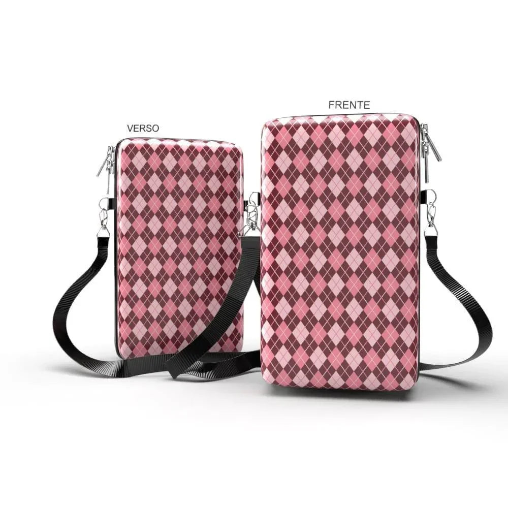 Shoulder Bag P Vertical - Xadrez - Bolsa Pochete Slim - Kameleon Bags