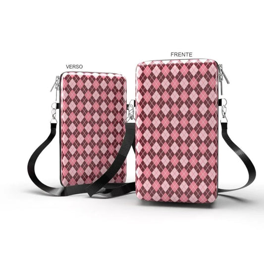 Shoulder Bag P Vertical - Xadrez - Bolsa Pochete Slim - Kameleon Bags